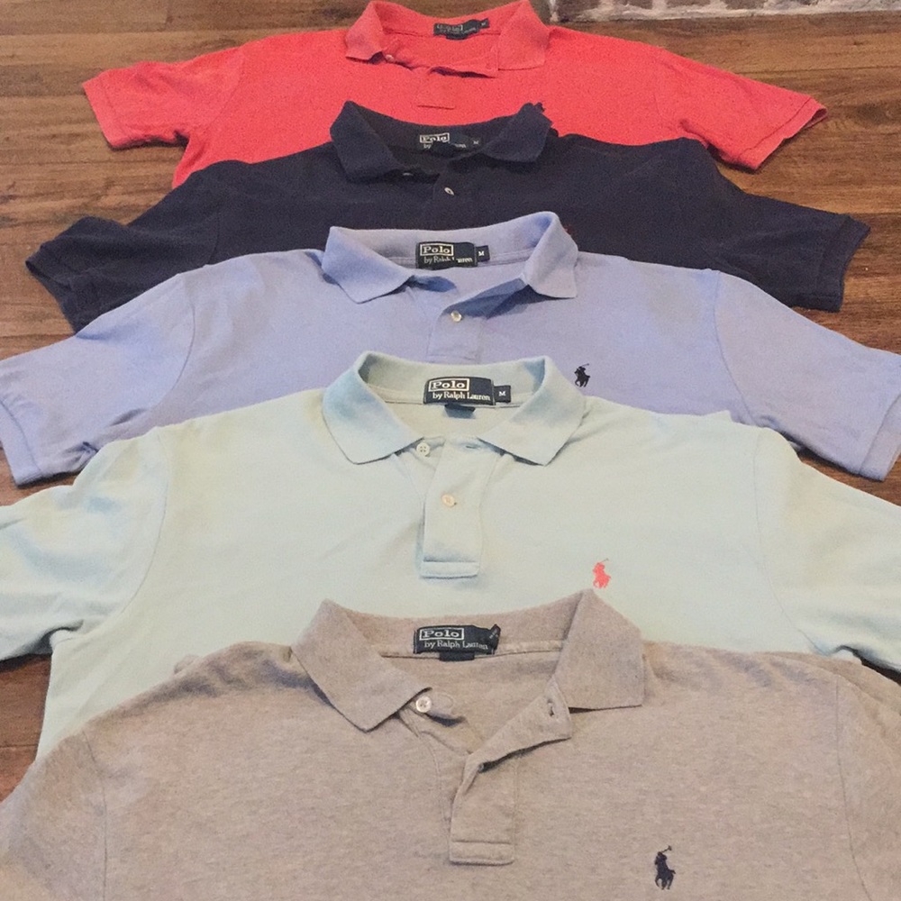 Lot of 5 Size (M) Polos